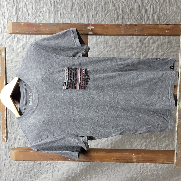 Hurley Other - Hurley mens Small gray heathered chest pocket S tee t-shirt short sleeve
